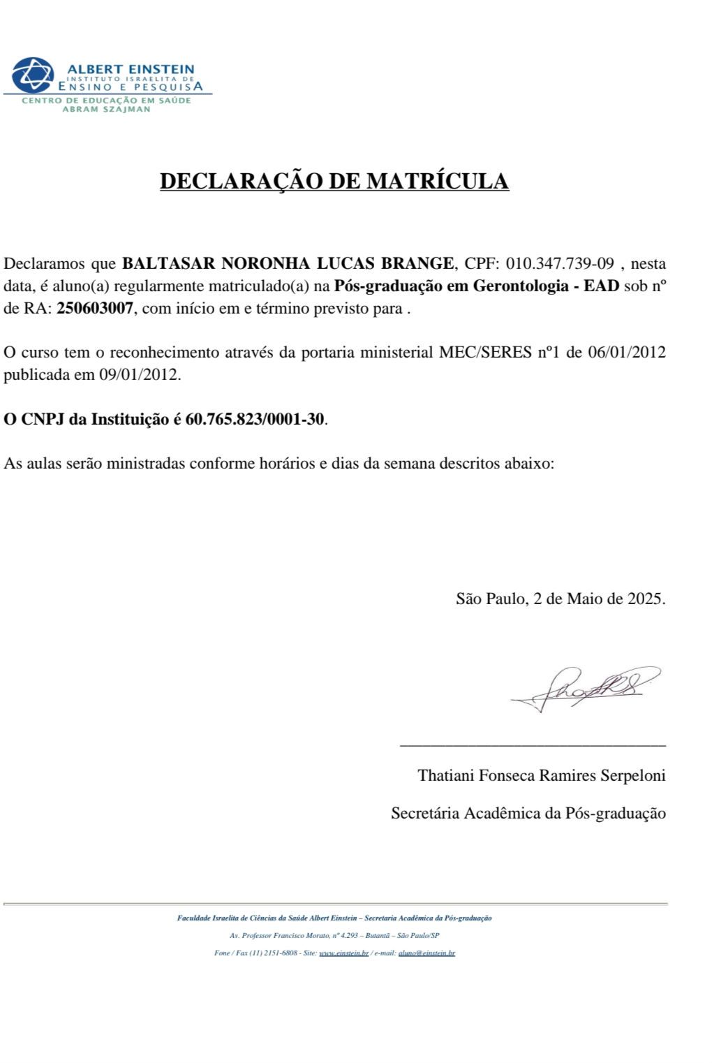 Pos Gerontologia